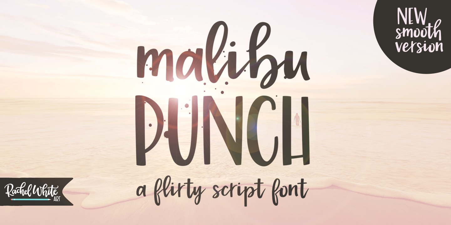 Schriftart Malibu Punch